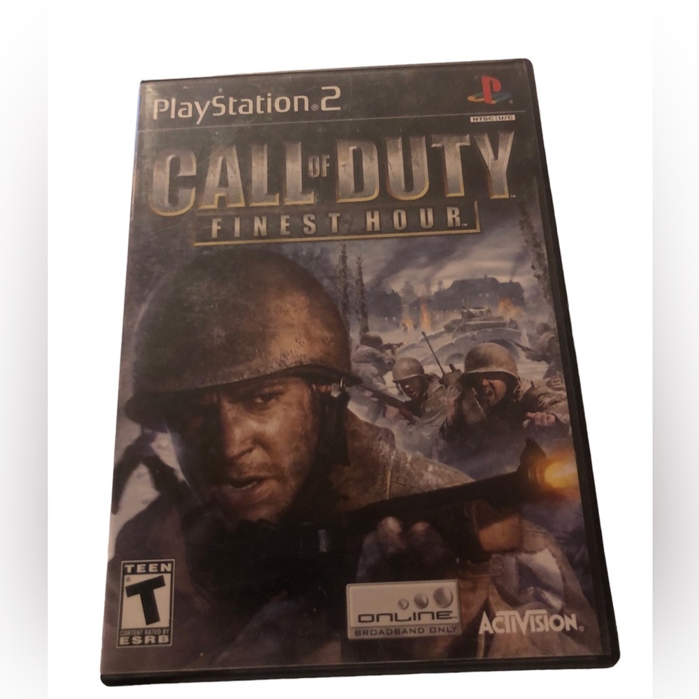 Call of Duty: Finest Hour (Sony PlayStation 2, 2004) Complete With Manual tested